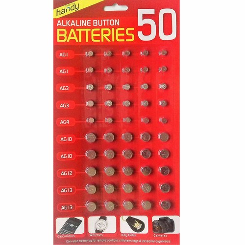 Assorted button cell watch - 50,